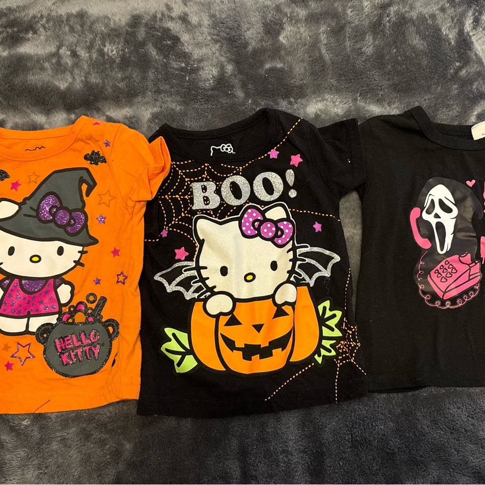 Hello Kitty Halloween Costume Trio - Black, Orange, Pink